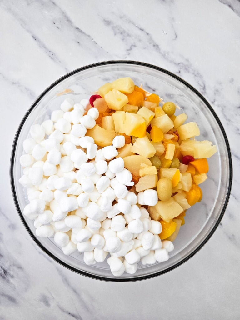 Hawaiian Fruit Salad Process Photo