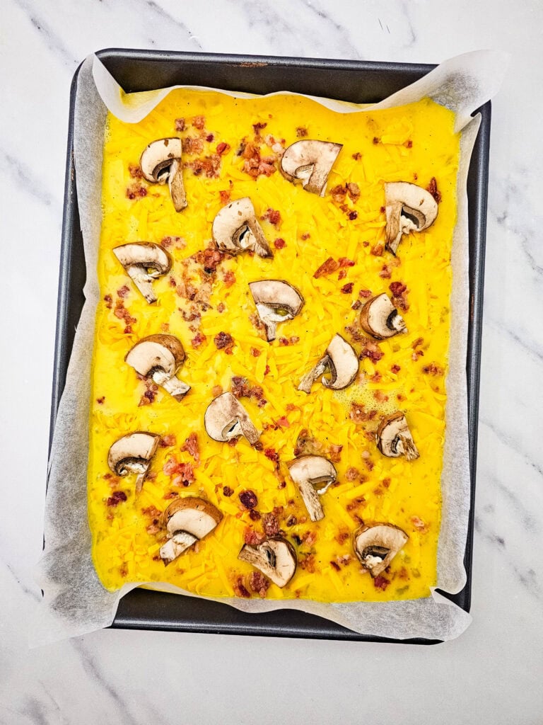 Sheet Pan Frittata Process Photo