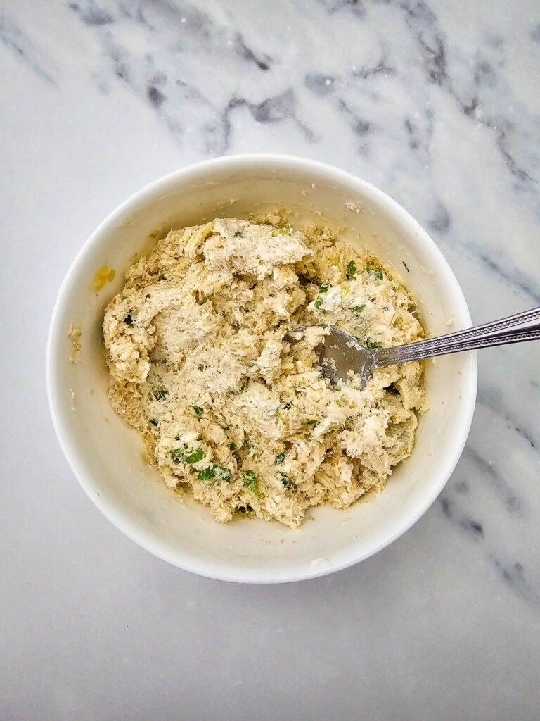 Crab Stuffed Mushrooms Process Photo