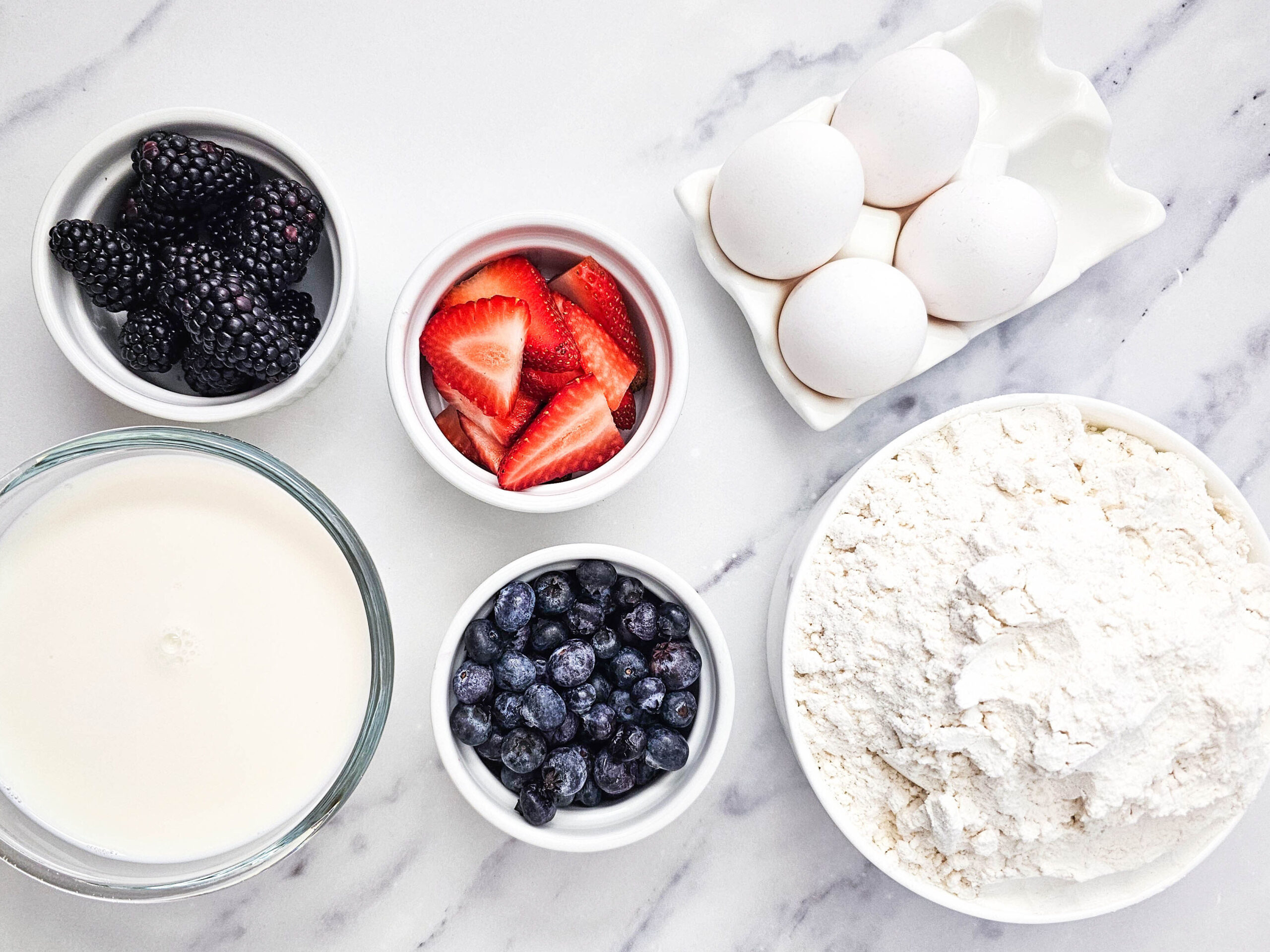 Sheet Pan Berry Pancakes Process Ingredients