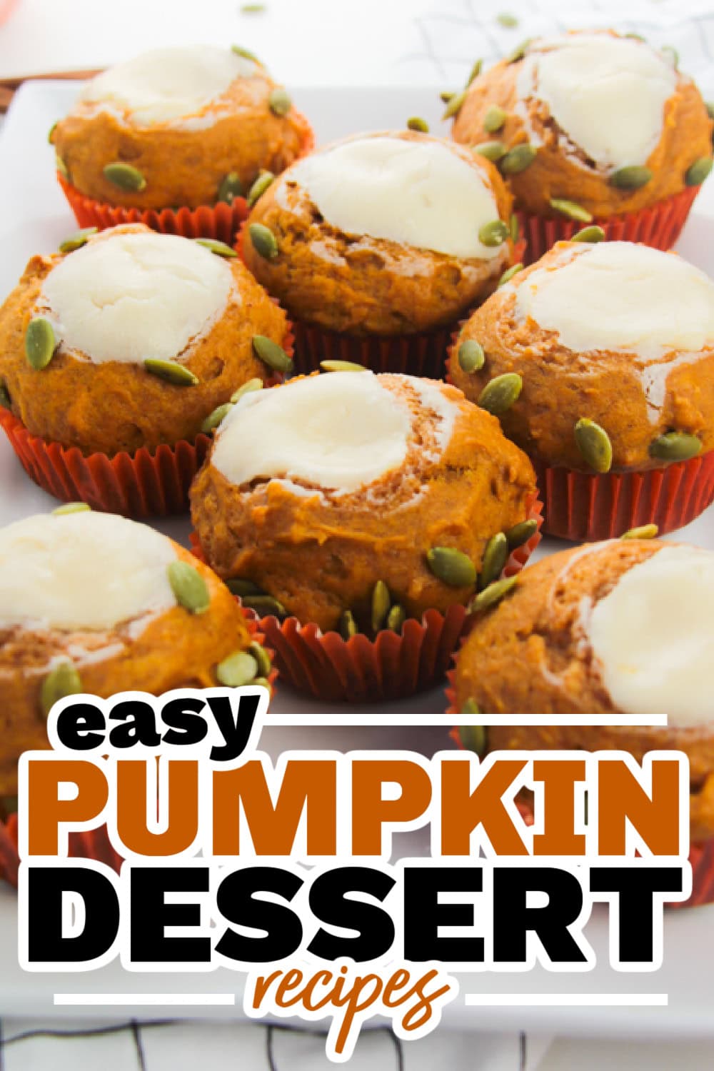 Pumpkin Dessert Recipes-Copycat Coffee Shop Pumpkin Muffins