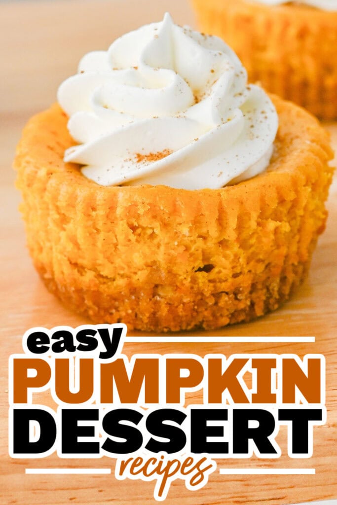 Pumpkin Dessert Recipes-Mini Pumpkin Cheesecakes