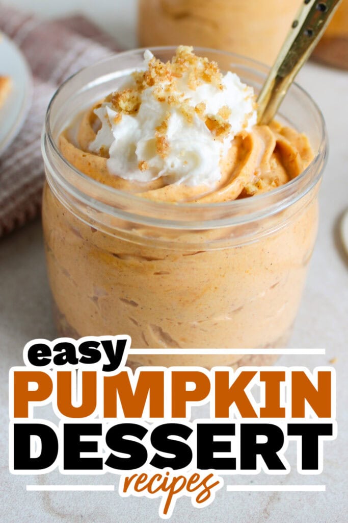 Pumpkin Dessert Recipes-No Bake Pumpkin Cheesecake Cups