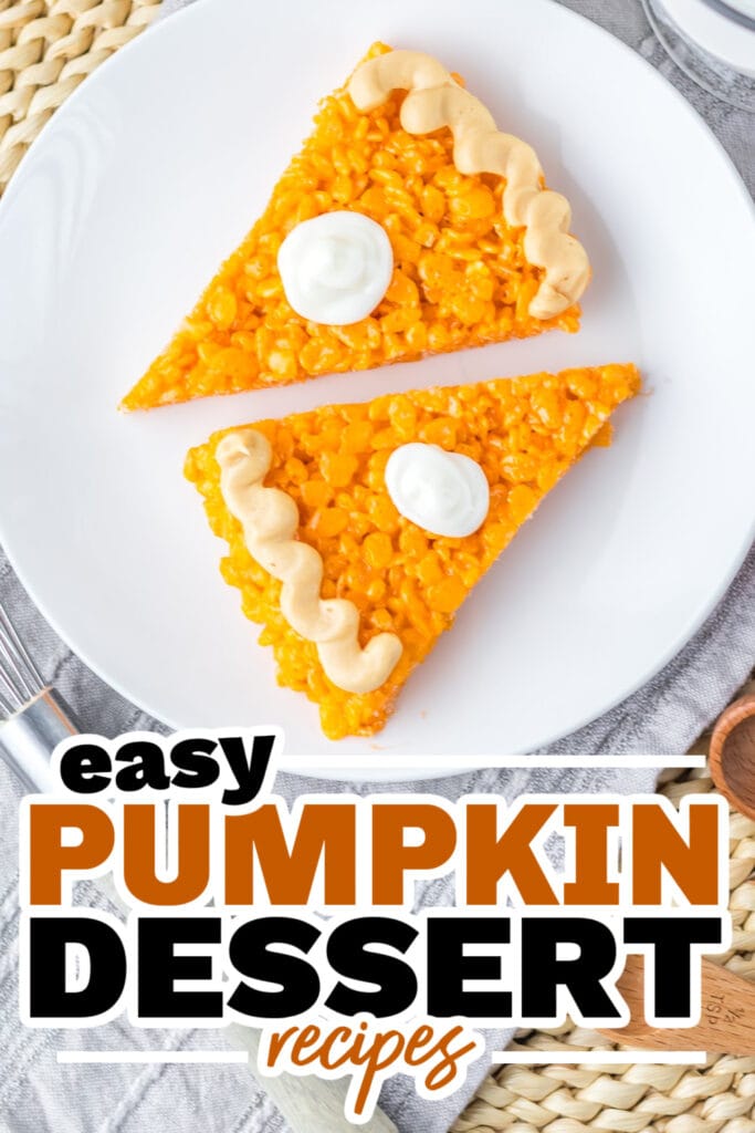 Pumpkin Dessert Recipes-Pumpkin Pie Rice Krispies