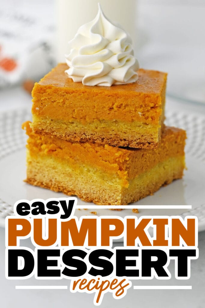 Pumpkin Dessert Recipes-Pumpkin Spice Gooey Bars
