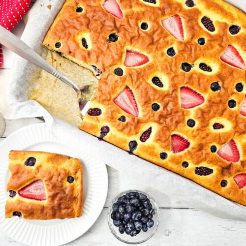 Sheet Pan Berry Pancakes