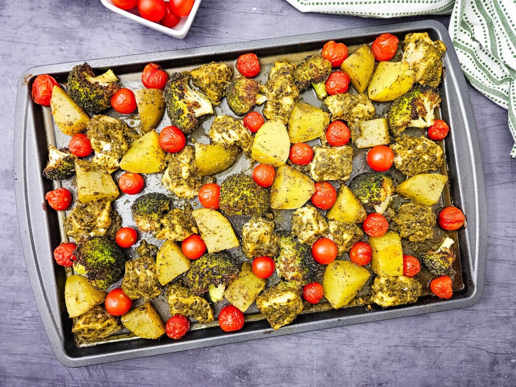 Sheet Pan Pesto Chicken