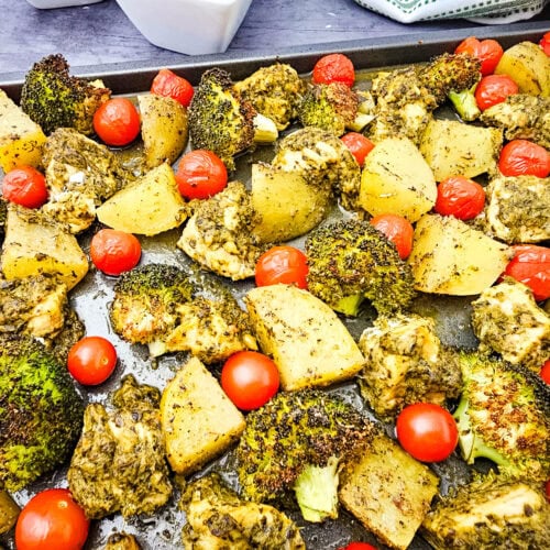 Sheet Pan Pesto Chicken