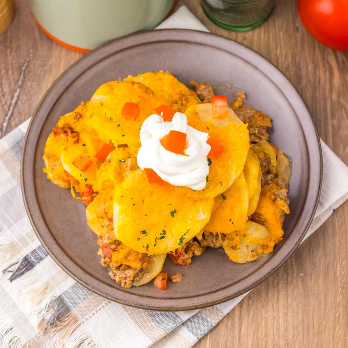 Slow Cooker Cheesy Taco Potato Casserole Featured Image copy