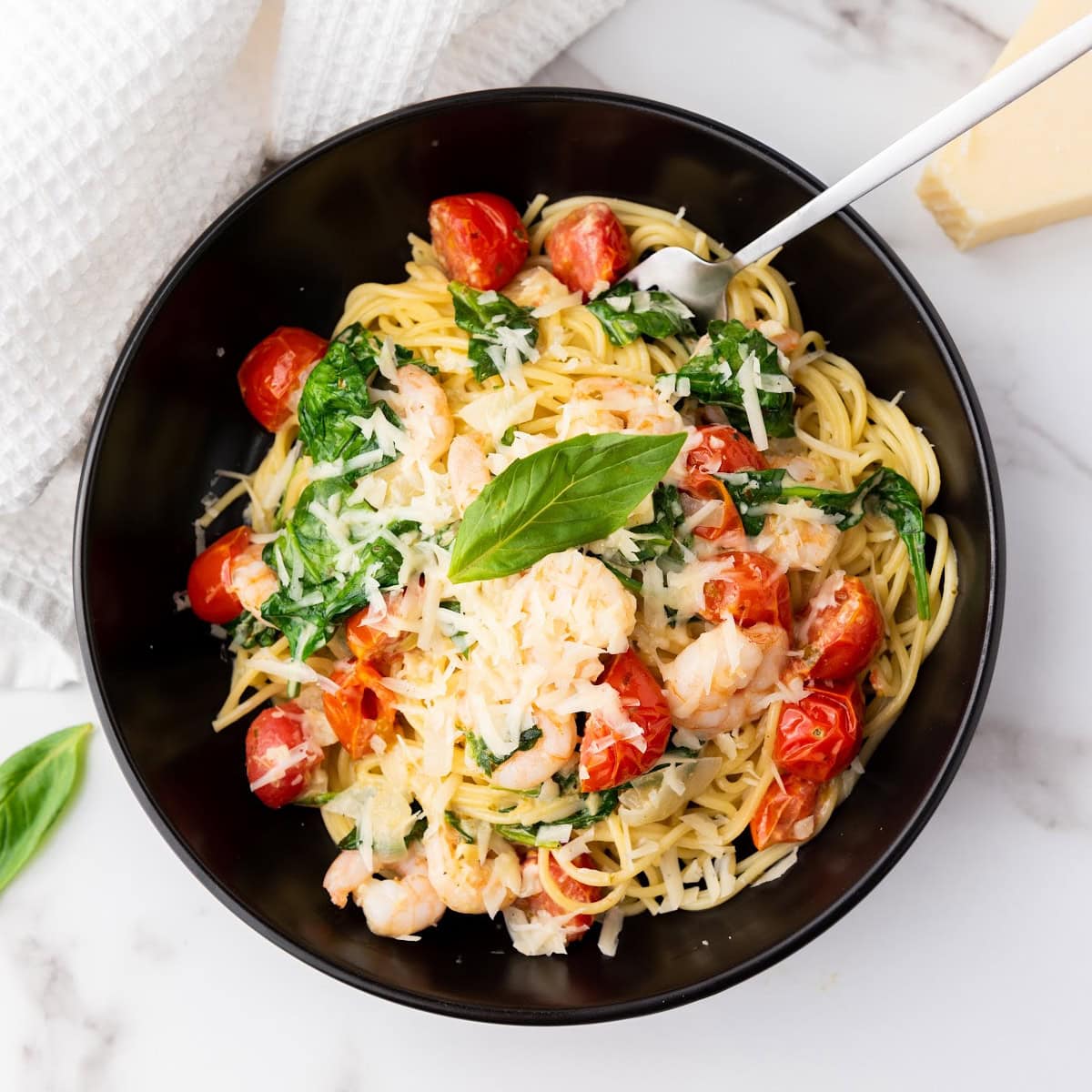Spaghetti Scampi e Spinaci Featured Image copy