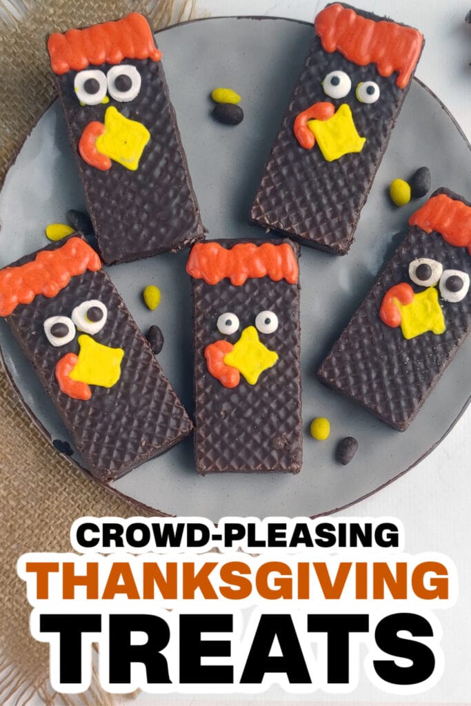 Thanksgiving Themed Treats- Chocolate Bar Turkeys