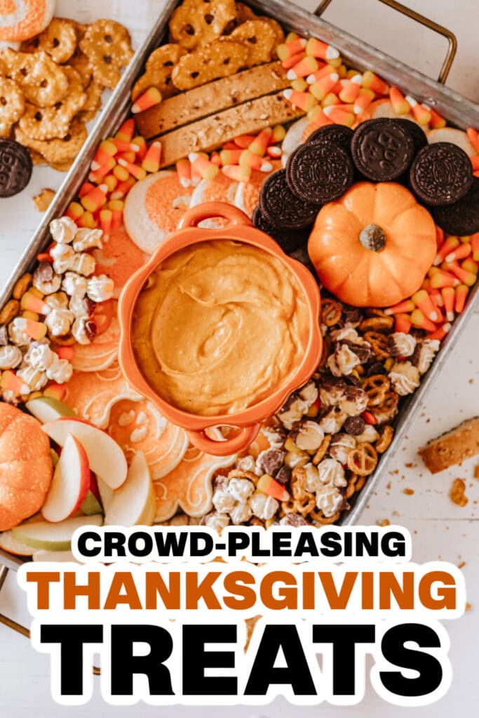 Thanksgiving Themed Treats- Fall Charcuterie Board + Pumpkin Pie Dip