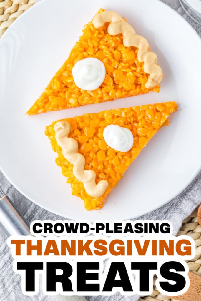 Thanksgiving Themed Treats- Pumpkin Pie Rice Krispies