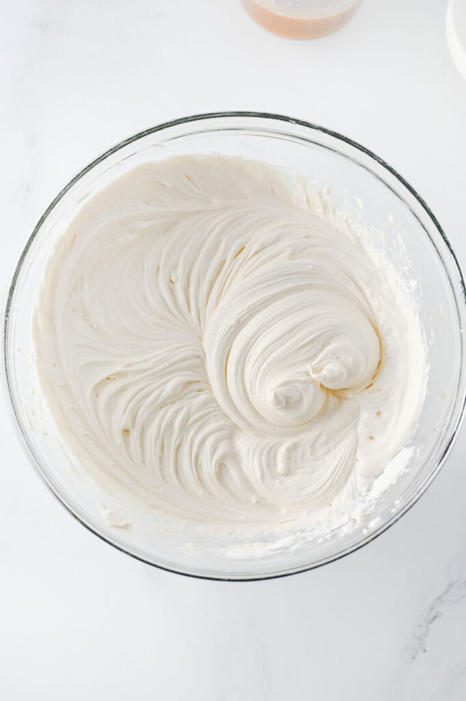 Caramel Apple Cheesecake Dip Process Photo