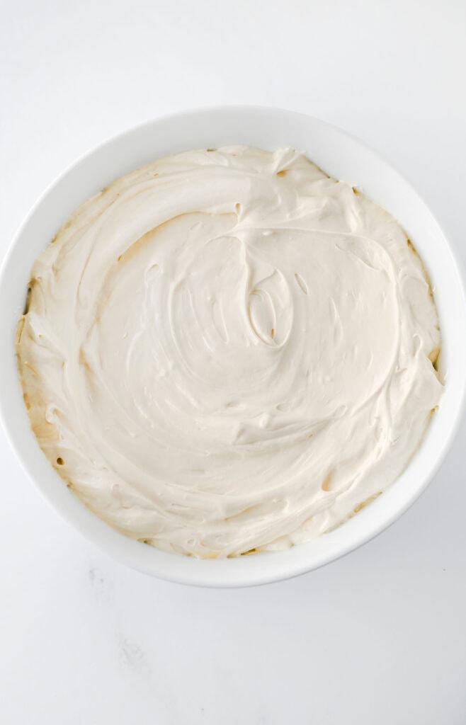 Caramel Apple Cheesecake Dip Process Photo