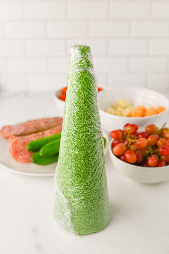 Charcuterie Christmas Tree Process Photo