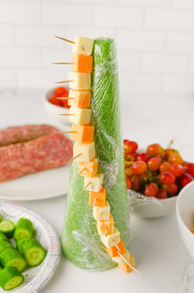 Charcuterie Christmas Tree Process Photo