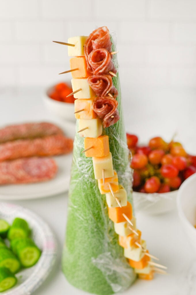 Charcuterie Christmas Tree Process Photo