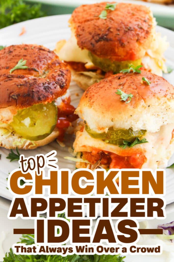 chicken appetizers - Buffalo Chicken Sliders
