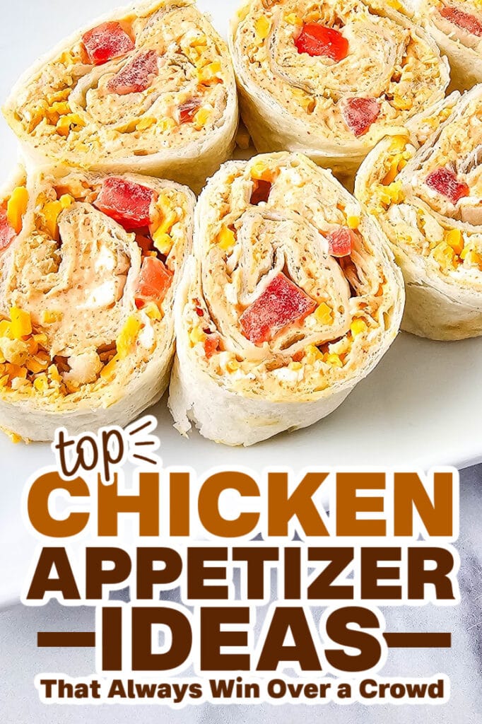 chicken appetizers - Chicken Taco Pinwheels