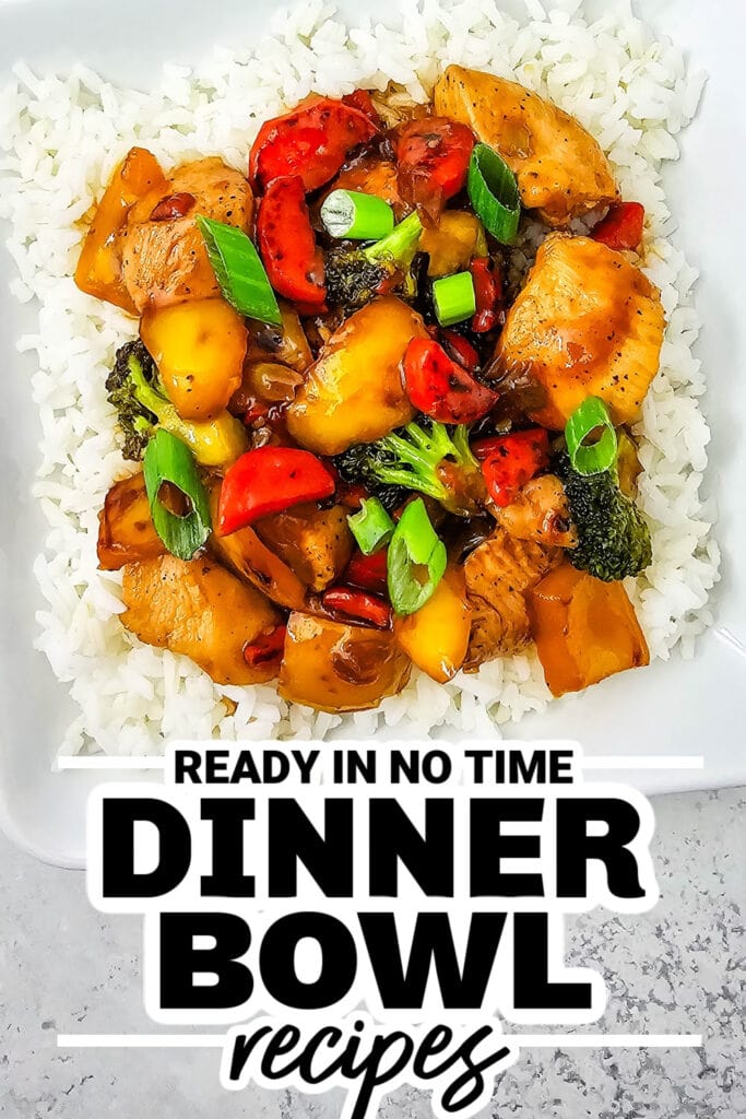 dinner bowl recipes - Teriyaki Chicken and Rice Bowl (1)