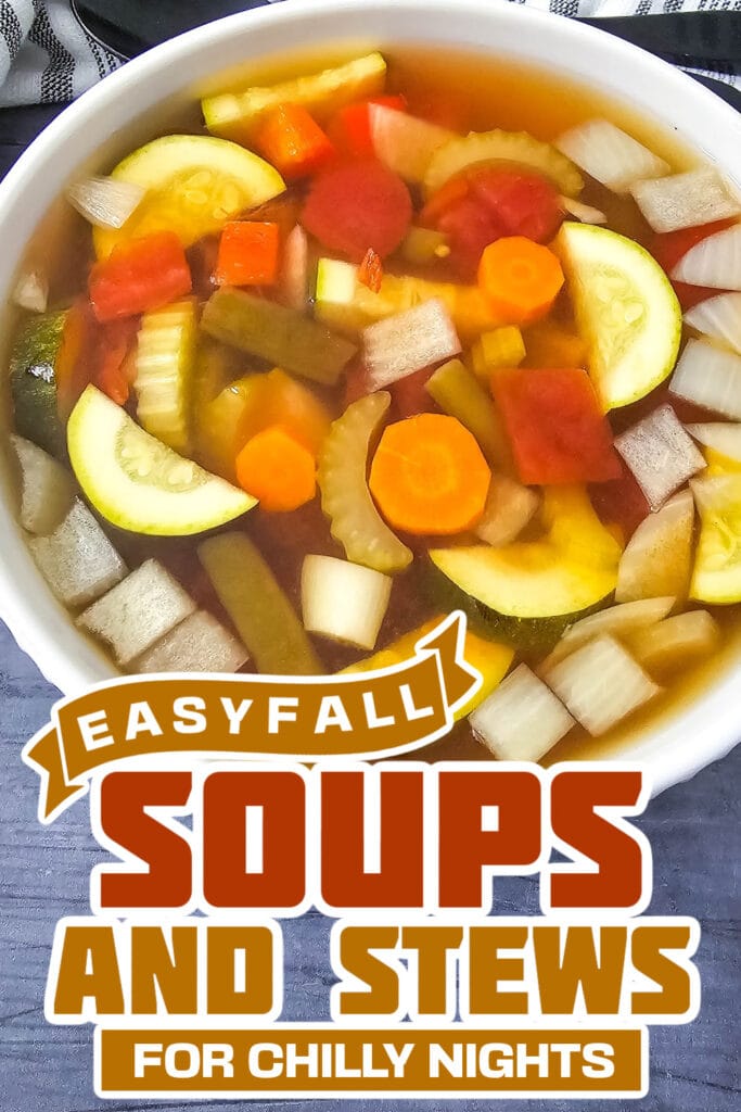 fall soups and stews -Crockpot Vegetable Soup