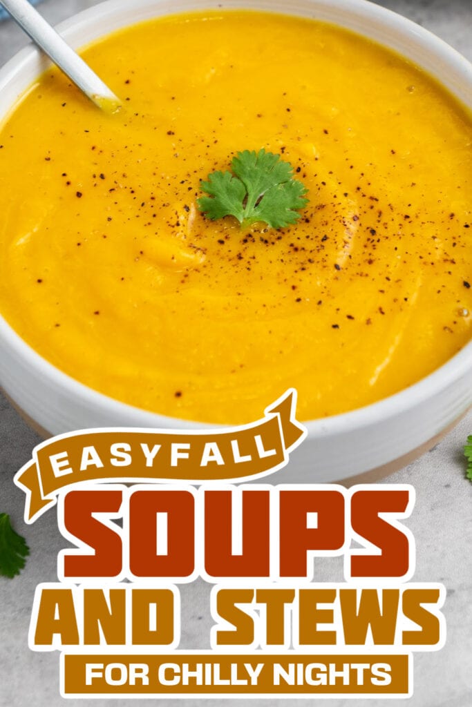 fall soups and stews -Slow Cooker Butternut Squash Soup