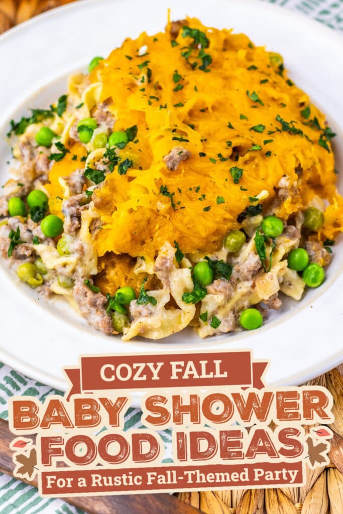 fall themed baby shower food ideas -Amish Country Casserole