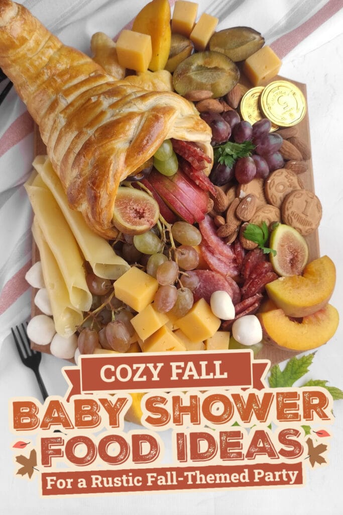 fall themed baby shower food ideas -Cornucopia Charcuterie Board