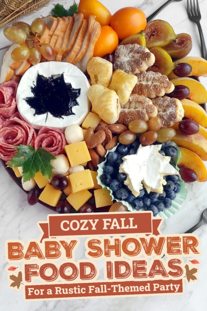 fall themed baby shower food ideas -Fall Appetizer Charcuterie Board