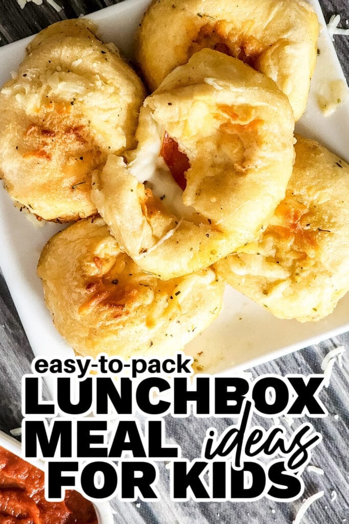 kids lunchbox meal ideas - Cheesy Pepperoni Pizza Biscuits