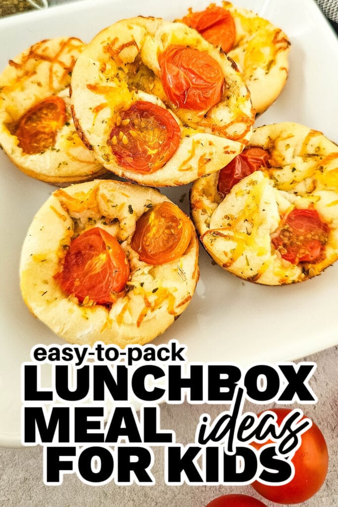 kids lunchbox meal ideas - Cheesy Tomato Focaccia Rolls