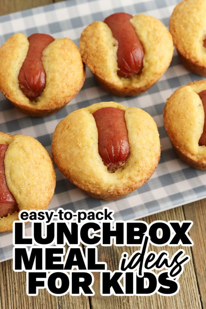 kids lunchbox meal ideas - Corndog Mini Muffins