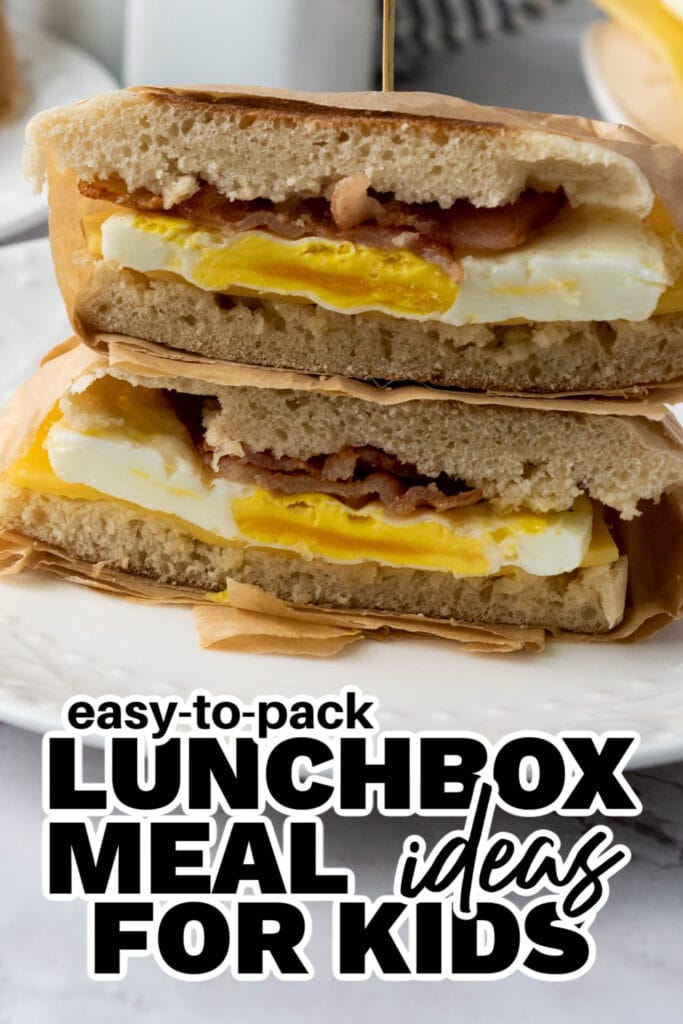 kids lunchbox meal ideas - Freezer-Friendly Bacon and Sausage Sandwiches