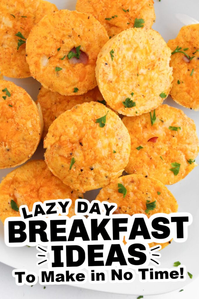 lazy day breakfast ideas - Classic Ham & Cheese Egg Bites
