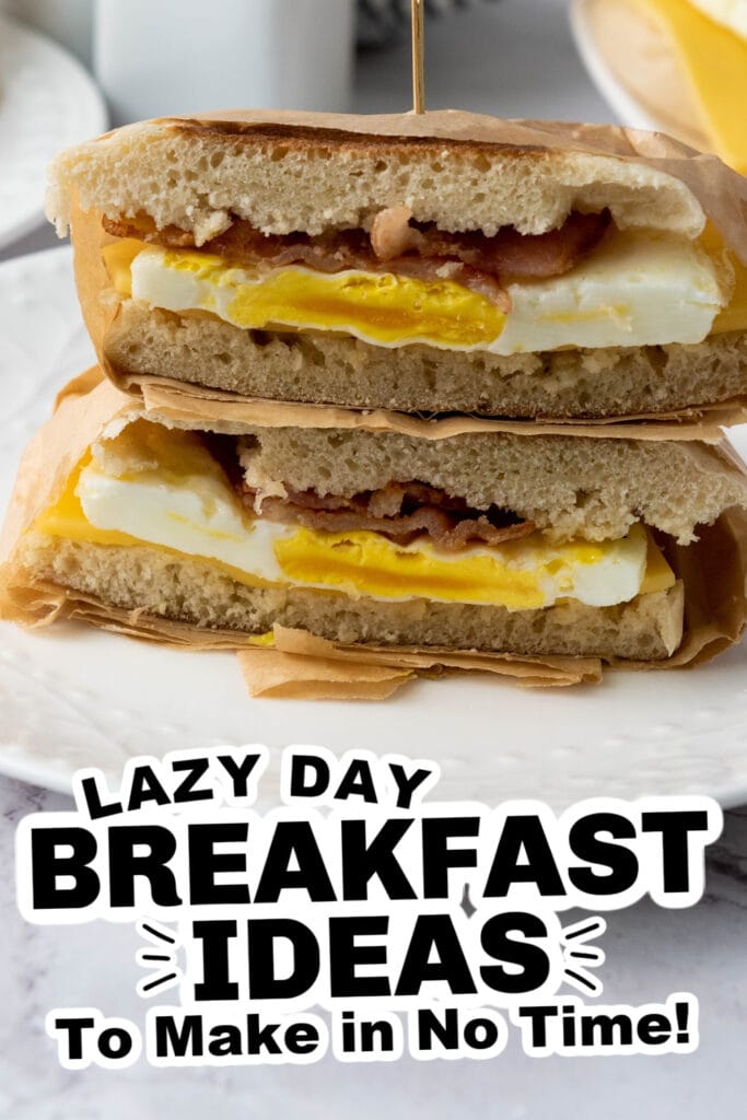 lazy day breakfast ideas - Freezer-Friendly Bacon and Sausage Breakfast Sandwiches