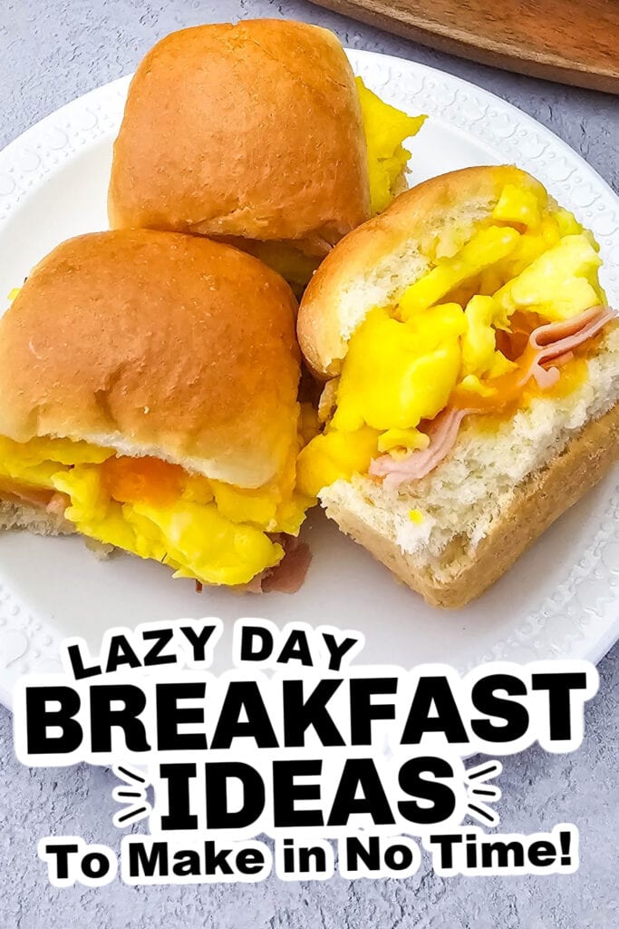 lazy day breakfast ideas - Ham and Cheese Breakfast Sliders