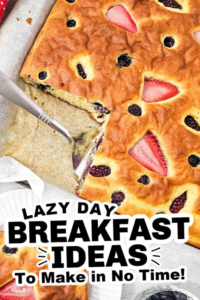 lazy day breakfast ideas - Sheet Pan Berry Pancakes