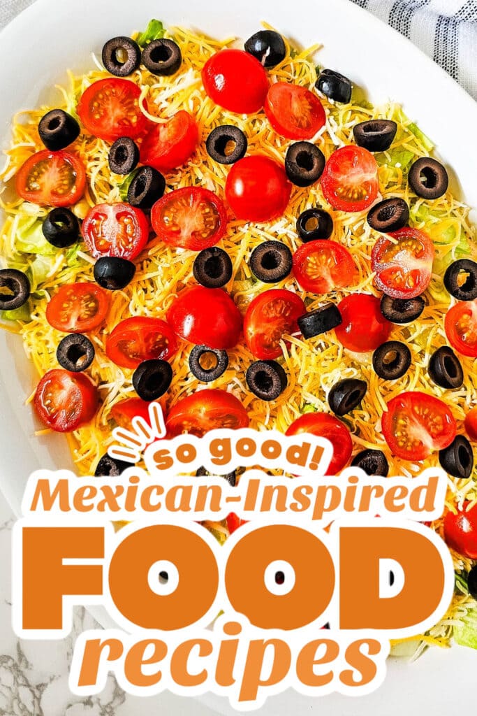 mexican-inspired food recipes - Classic Cold Taco Dip