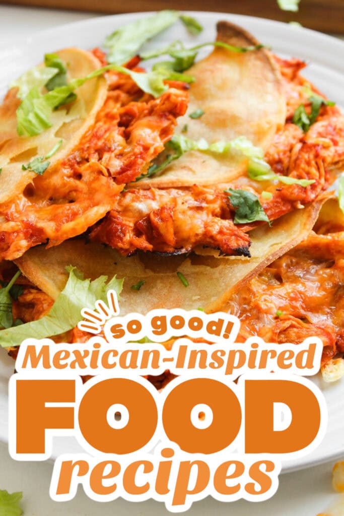 mexican-inspired food recipes - No-Fry Crispy Baked Chicken Tacos