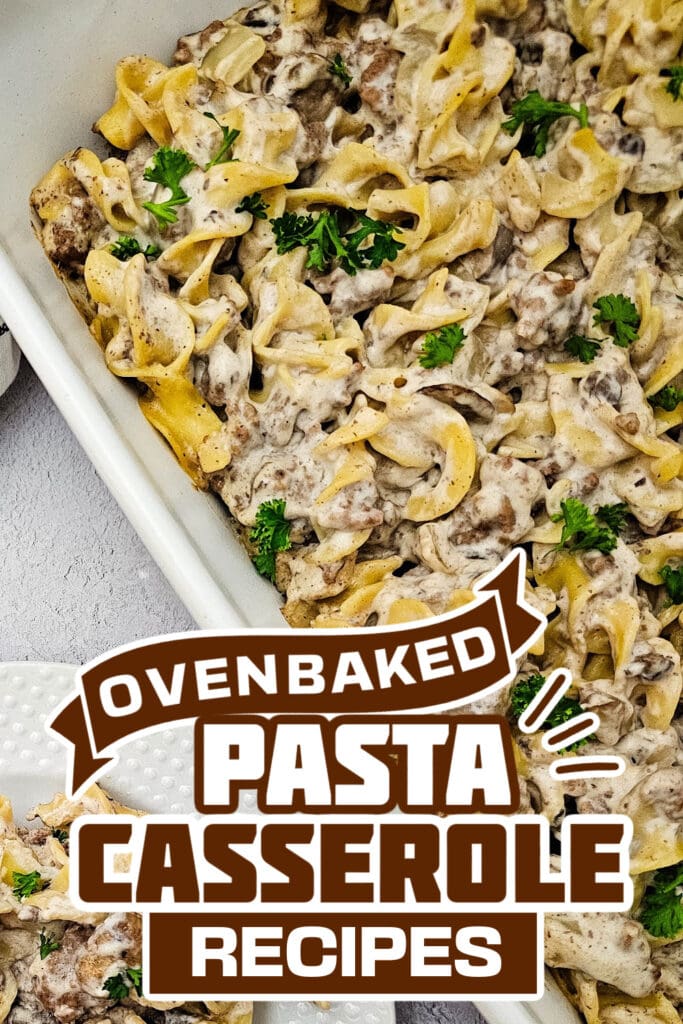 pasta casserole recipes - Cheesy Beef Stroganoff Casserole