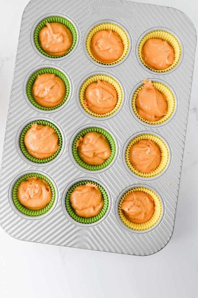 Pumpkin Cupcakes Process Photo