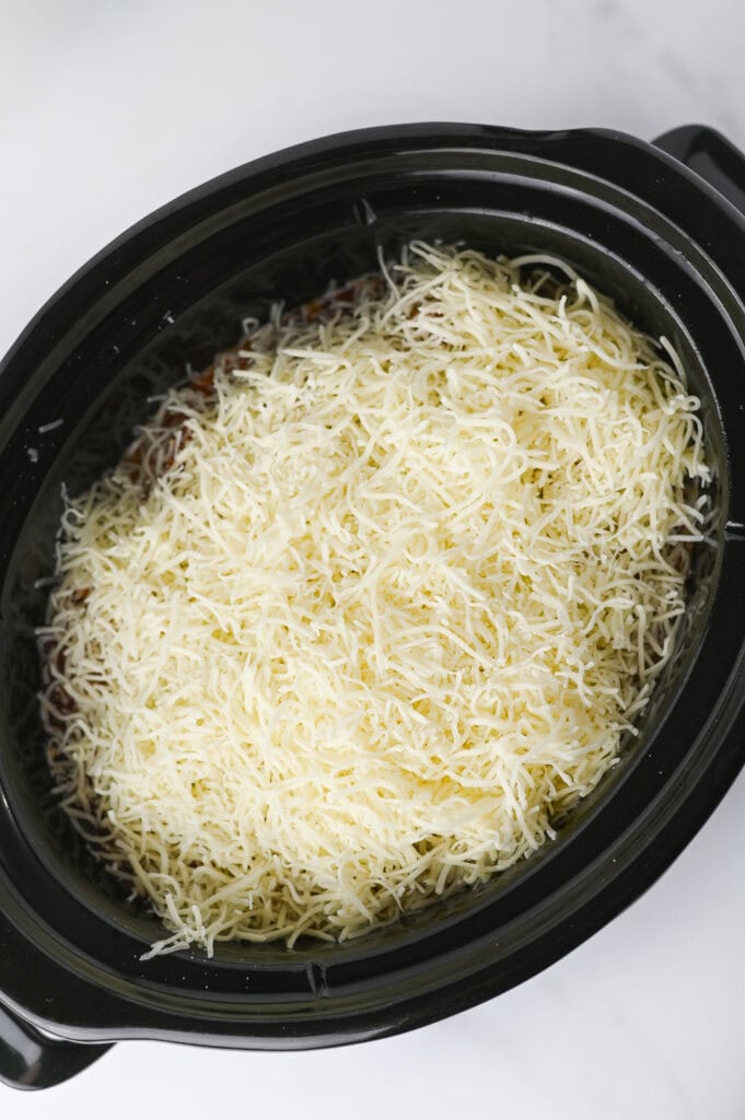 Crockpot Ravioli Lasagna Process Photo