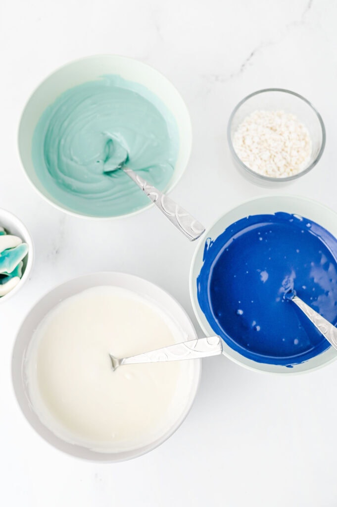 Shark Bark Candy Process Photo