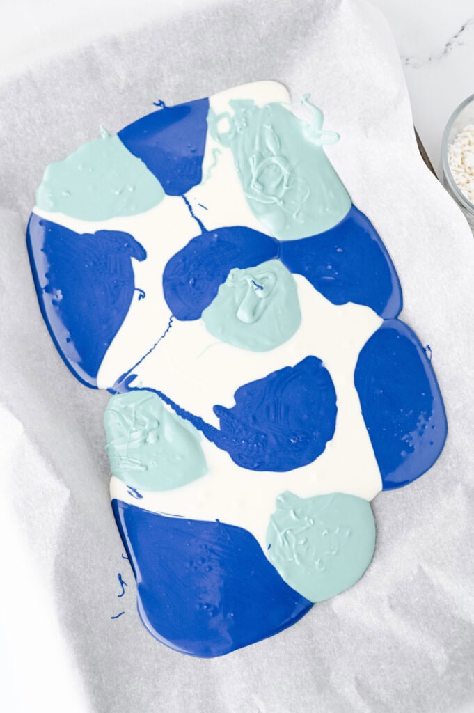 Shark Bark Candy Process Photo