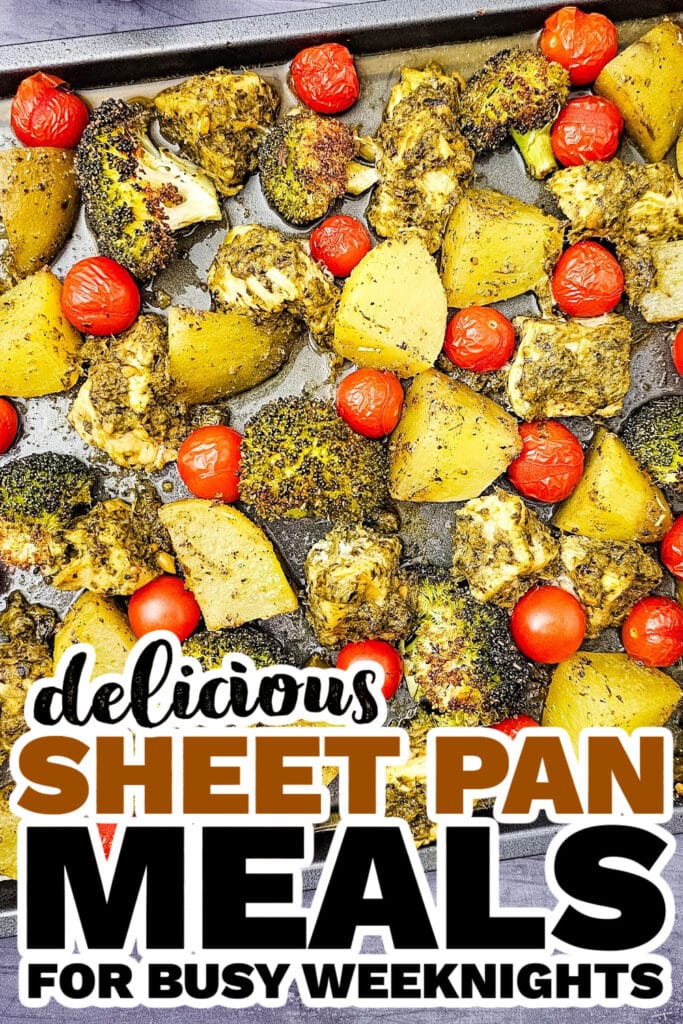 sheet pan meals - Sheet Pan Pesto Chicken