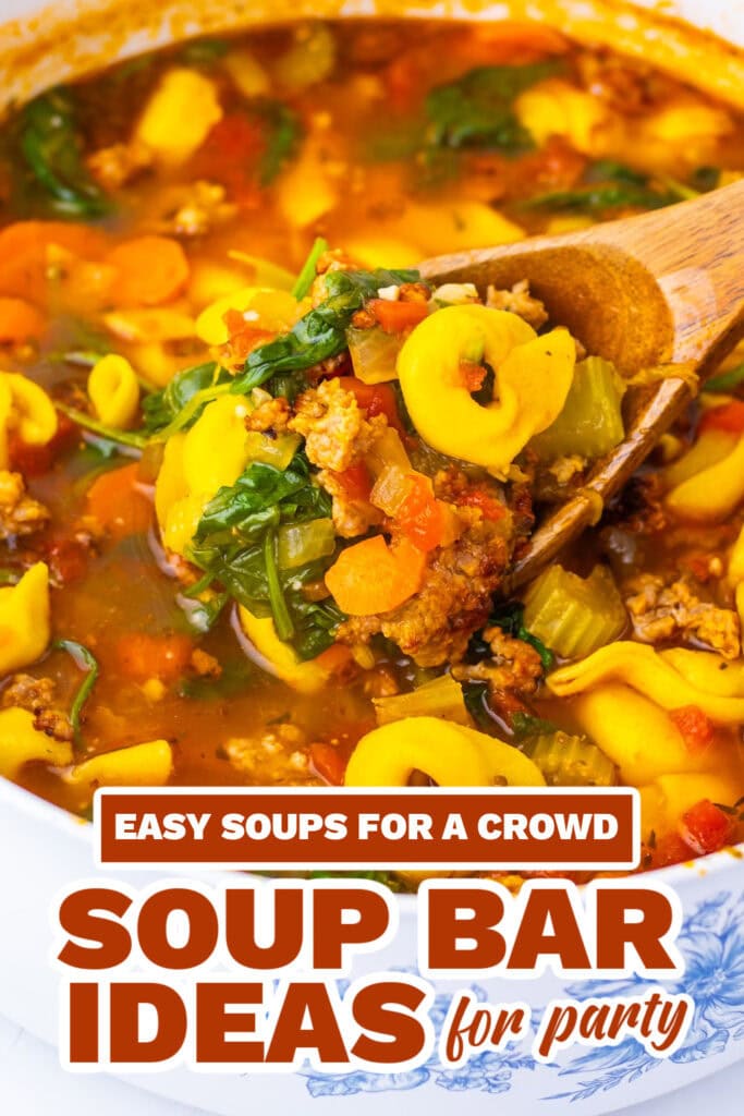 soup bar ideas - Autumn Tortellini Soup