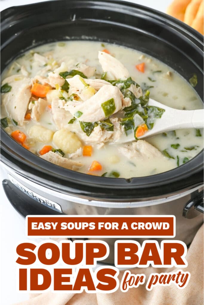 soup bar ideas - Crockpot Chicken Gnocchi Soup