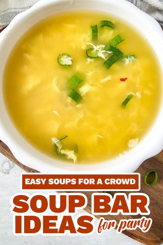 soup bar ideas - Homemade Egg Drop Soup