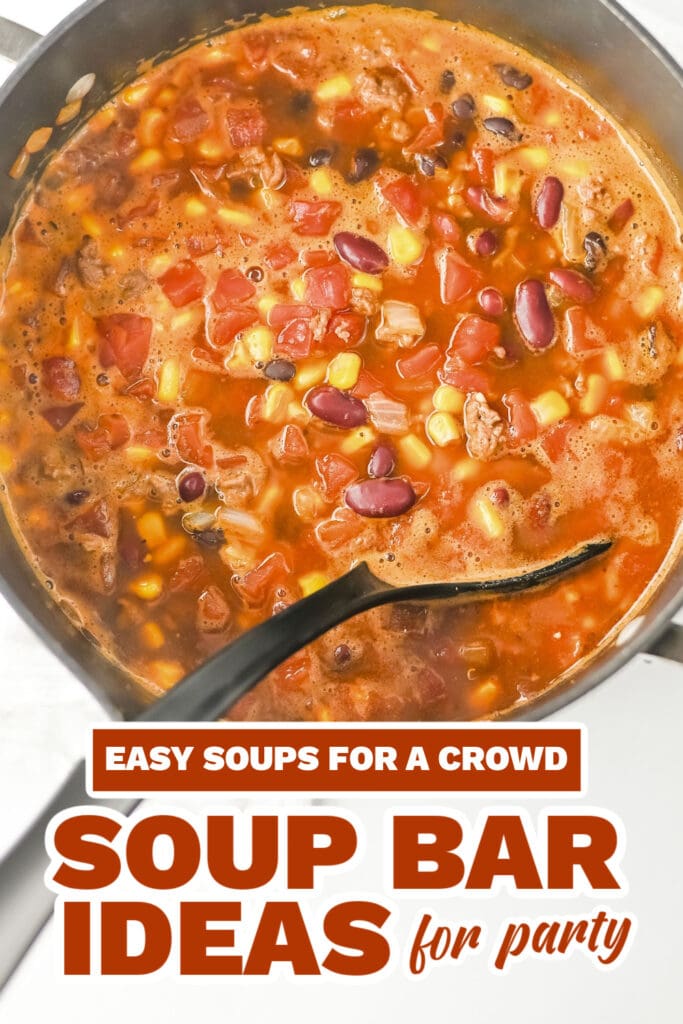 soup bar ideas - One-Pot Beef Taco Soup with Beans